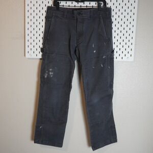 Eddie‎ Bauer Mountain Ops Pants Mens 34x30 Gray Workwear Carpenter Trousers